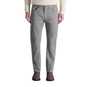 Jeckerson Gray Cotton Skinny Men's Pants